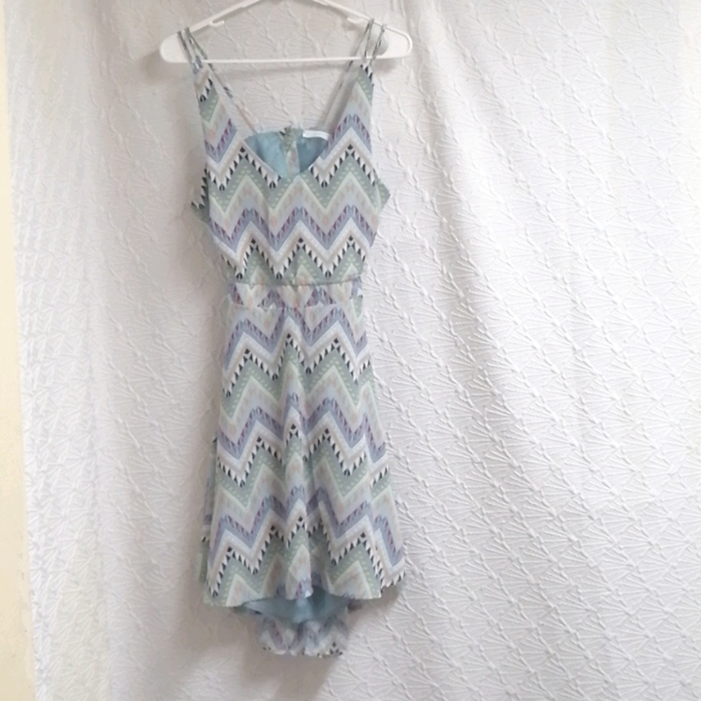 Lush blue Aztec design
